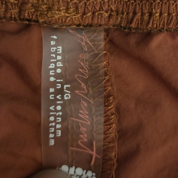 Free People Movement Fly By Night‎ Pants Rust Orange Women's Size Large Pockets - Picture 4 of 8